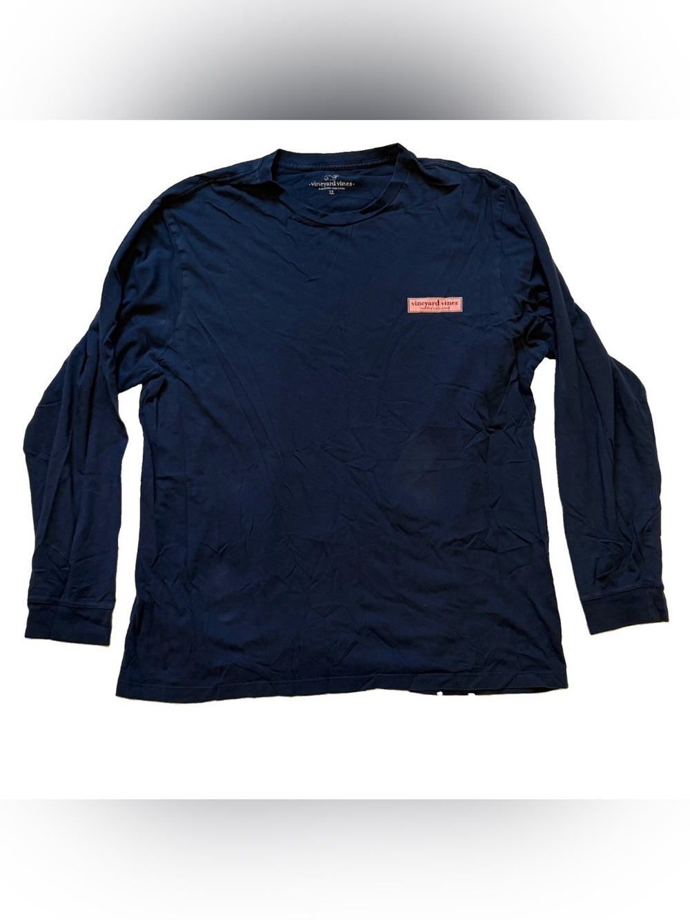 Vineyard Vines Marthas Vineyard Navy Long Sleeve Tee